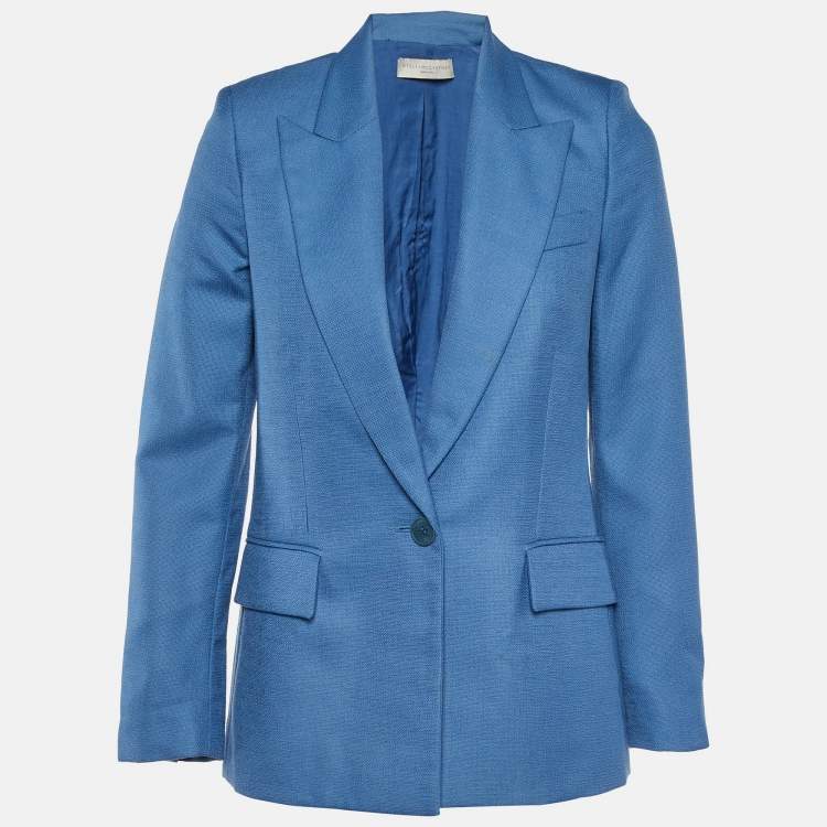 Pre Owned Stella McCartney Blue Wool Tailored Jacket S