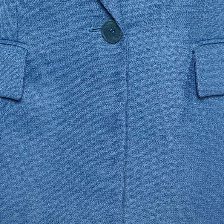 Pre Owned Stella McCartney Blue Wool Tailored Jacket S