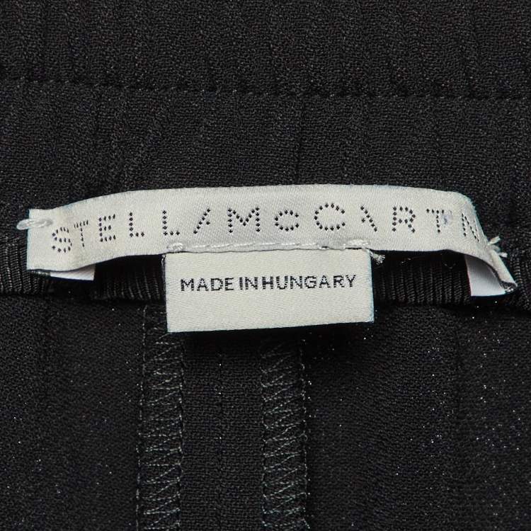 Pre Owned Stella McCartney Black Crepe Jogger Pants XS