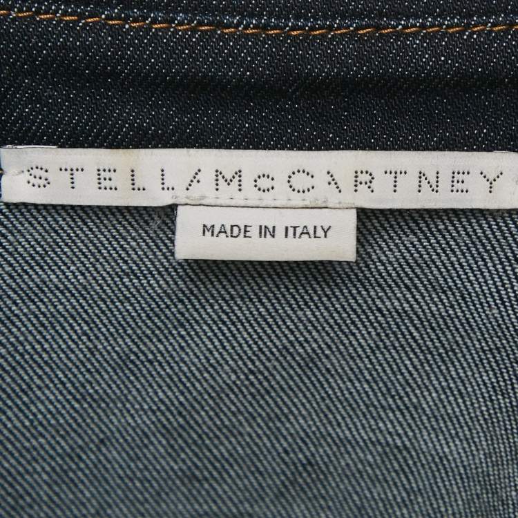Pre Owned Stella McCartney Navy Blue Denim Long Sleeve Jacket S