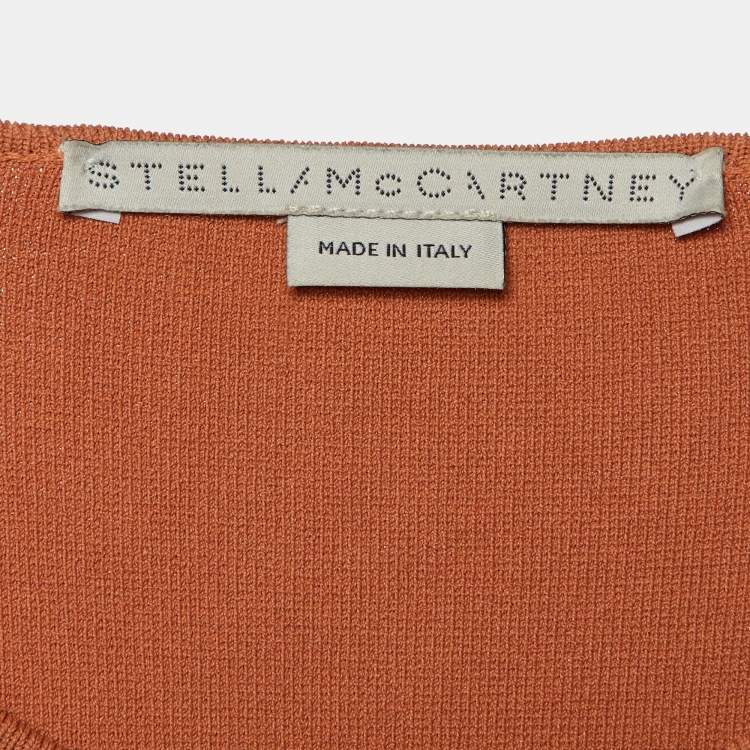 Pre Owned Stella McCartney Brick Brown Jersey Top & Culottes Set XS
