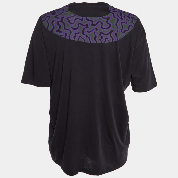 Pre Owned Stella McCartney Midnight Blue Printed Crew Neck T-Shirt M