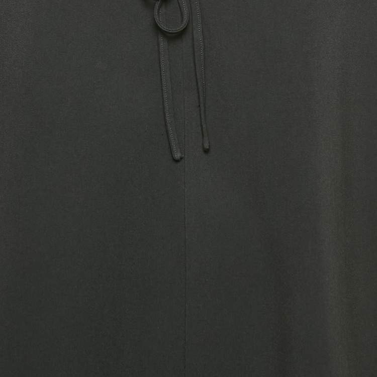 Pre Owned Stella McCartney Black Crepe Tie-Up Detail Mini Dress S