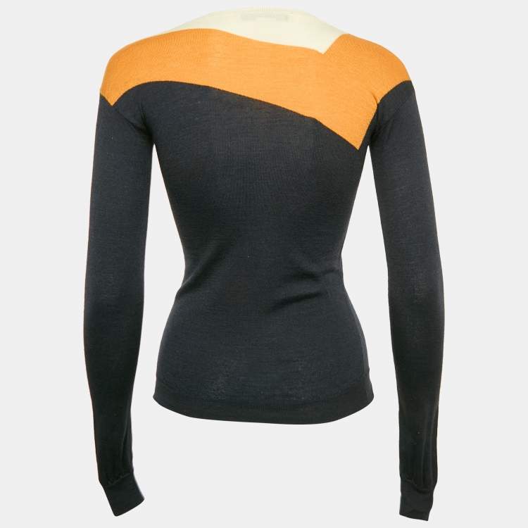 Pre Owned Stella McCartney Multicolor Wool Long Sleeve Sweater S