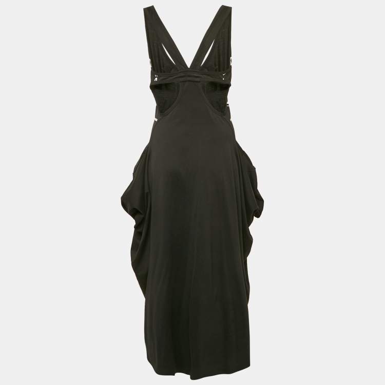 Stella McCartney Black Printed Jersey Olwen Cutout