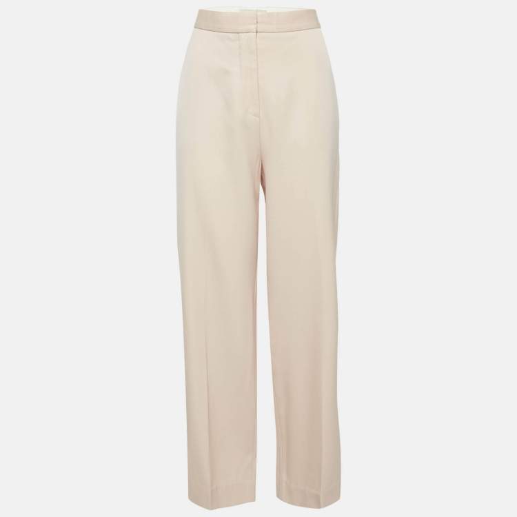 Pre Owned Stella McCartney Pink Wool Trousers S