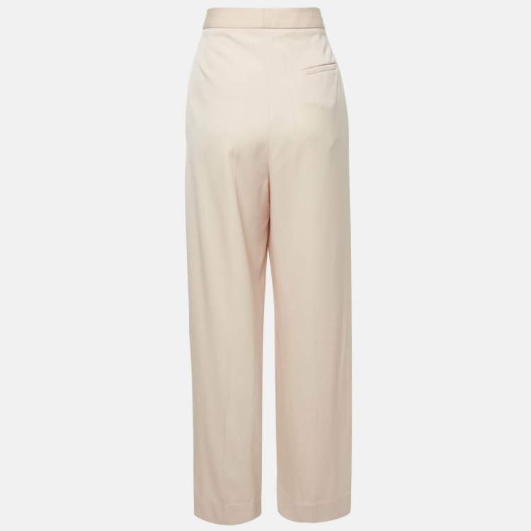 Pre Owned Stella McCartney Pink Wool Trousers S