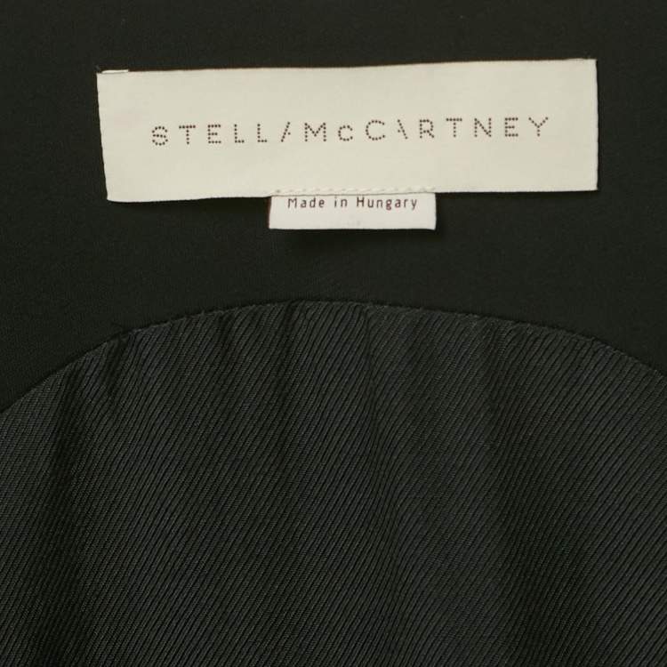 Pre Owned Stella McCartney Black Crepe Buckle Detail  Sleeveless Top M