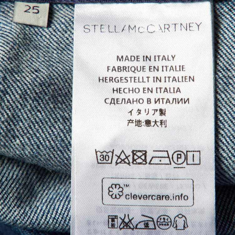 مملوكة مسبقًا Stella McCartney Blue Denim A-Line Mini Skirt S