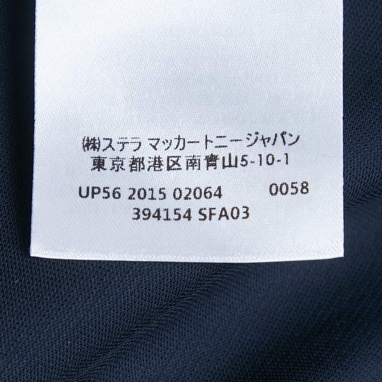 Pre Owned Stella McCartney Navy Blue Georgette Chain Detail Mini Dress S