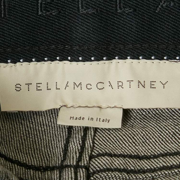 Pre Owned Stella McCartney Black Denim Decorated Detail Jeans S