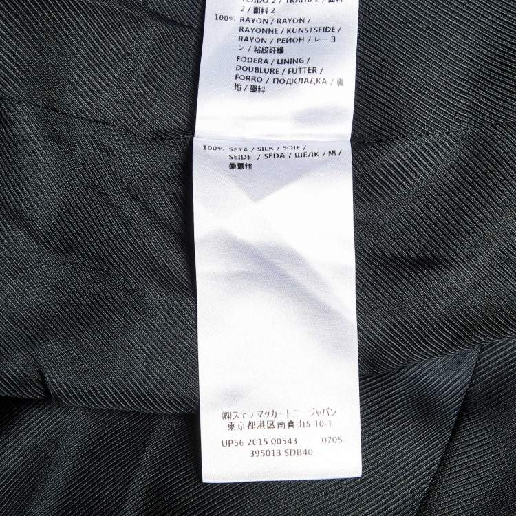 مملوكة مسبقًا Stella McCartney Black Wool Long Cape Coat S