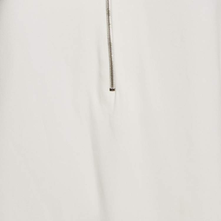 Pre Owned Stella McCartney Off-White Crepe Long Sleeve Top M