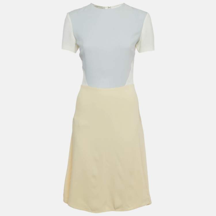 Pre Owned Stella McCartney Multicolor Crepe Panel Short Dress XS