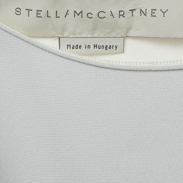 Pre Owned Stella McCartney Multicolor Crepe Panel Short Dress XS