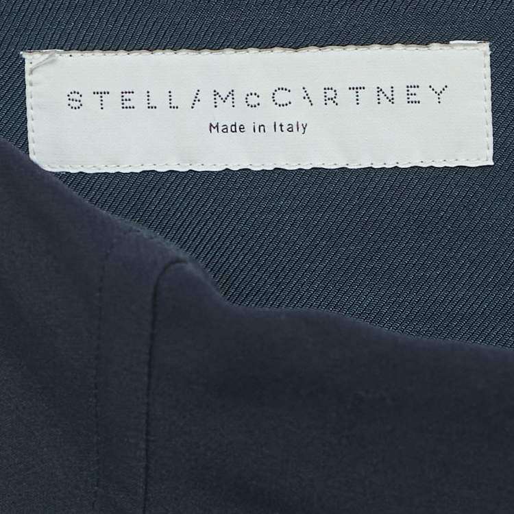 Pre Owned Stella McCartney Navy Blue Cotton Blend Pencil Skirt S 