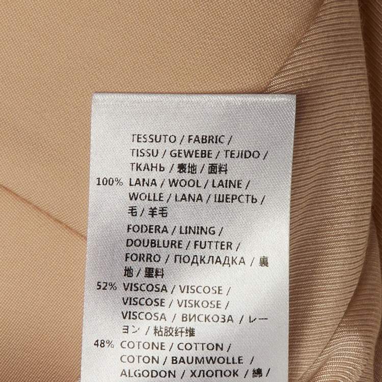 Pre Owned Stella McCartney Beige Wool Long Vest S 