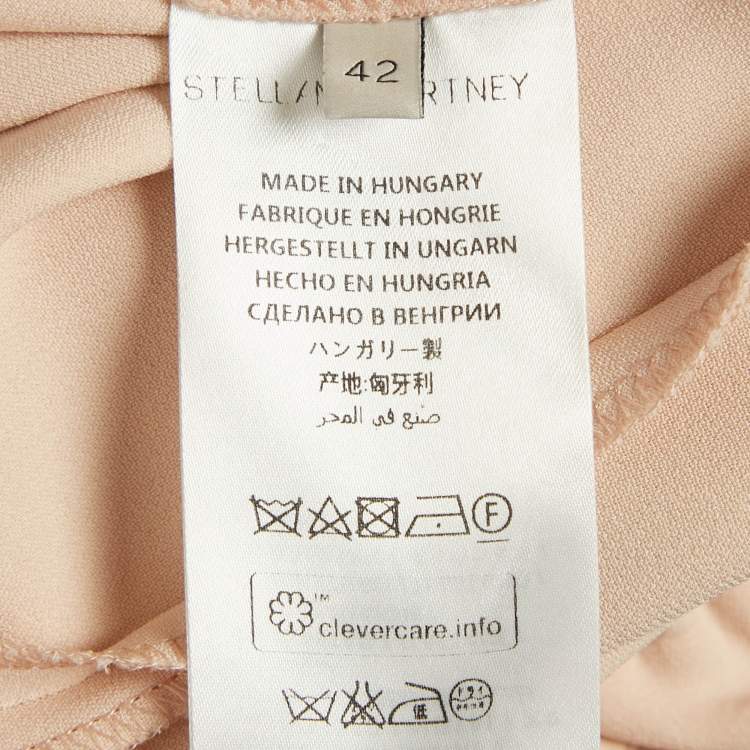 Pre Owned Stella McCartney Beige Crepe Formal Trousers M
