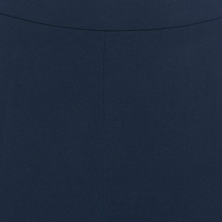 Pre Owned Stella McCartney Navy Blue Crepe Joggers M