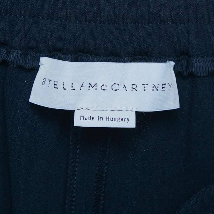 Pre Owned Stella McCartney Navy Blue Crepe Joggers M