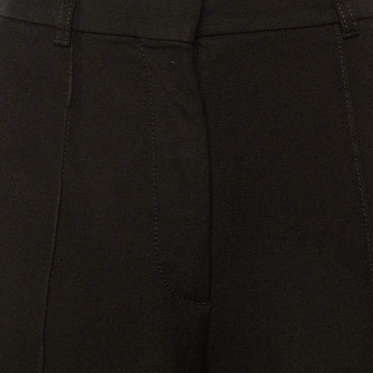 Pre Owned Stella McCartney Black Cady Tapered Trousers S