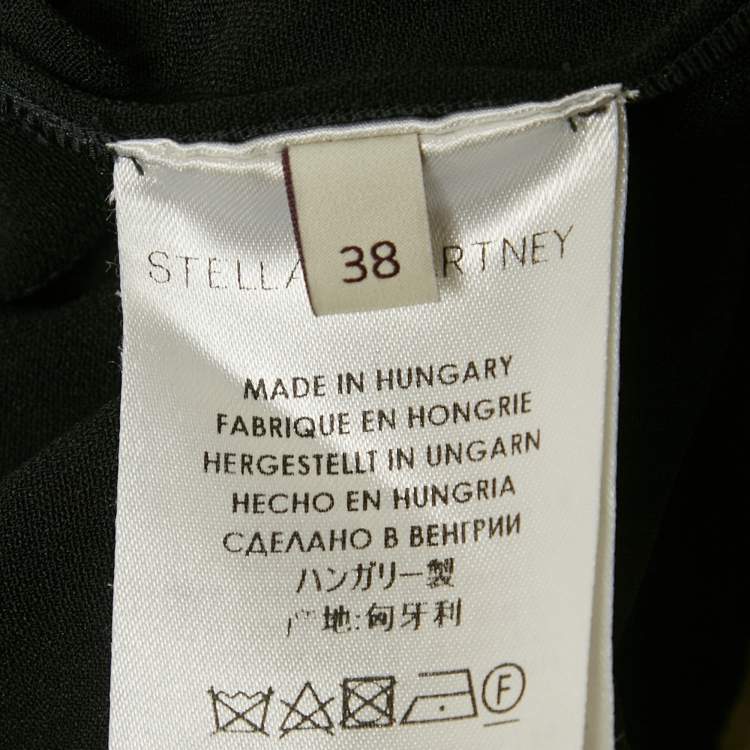 Pre Owned Stella McCartney Black Crepe Ruffled Shorts S