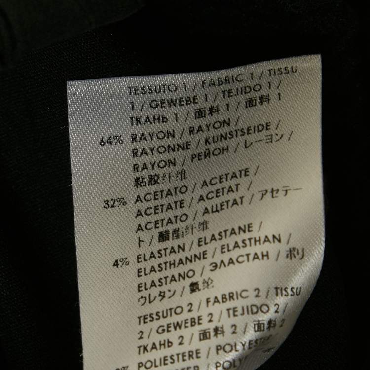 Pre Owned Stella McCartney Black Crepe Ruffled Shorts S