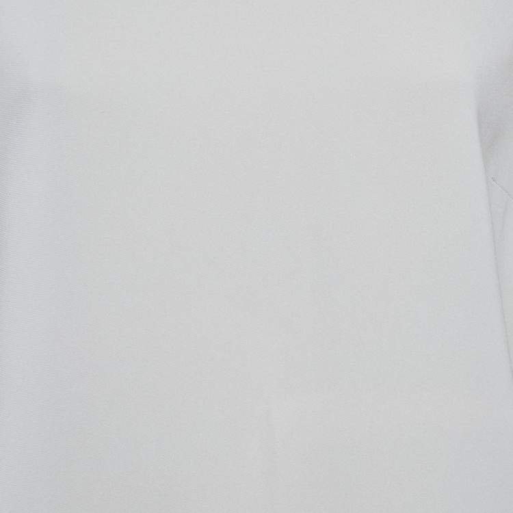 Pre Owned Stella McCartney Grey Crepe Flared Sleeve Blouse M