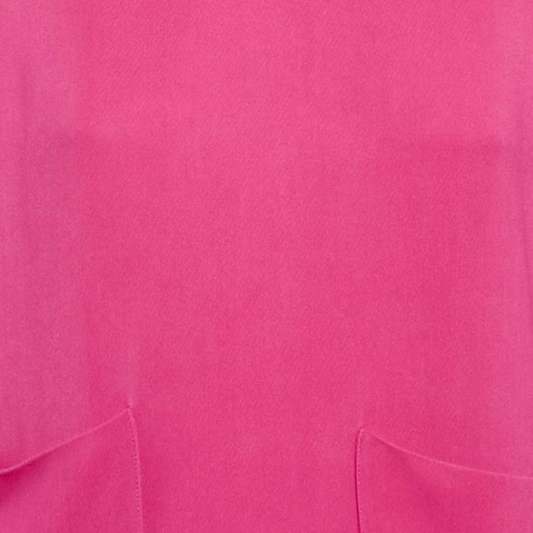 مملوكة مسبقًا Stella McCartney Pink Crepe Long Sleeve Blouse M