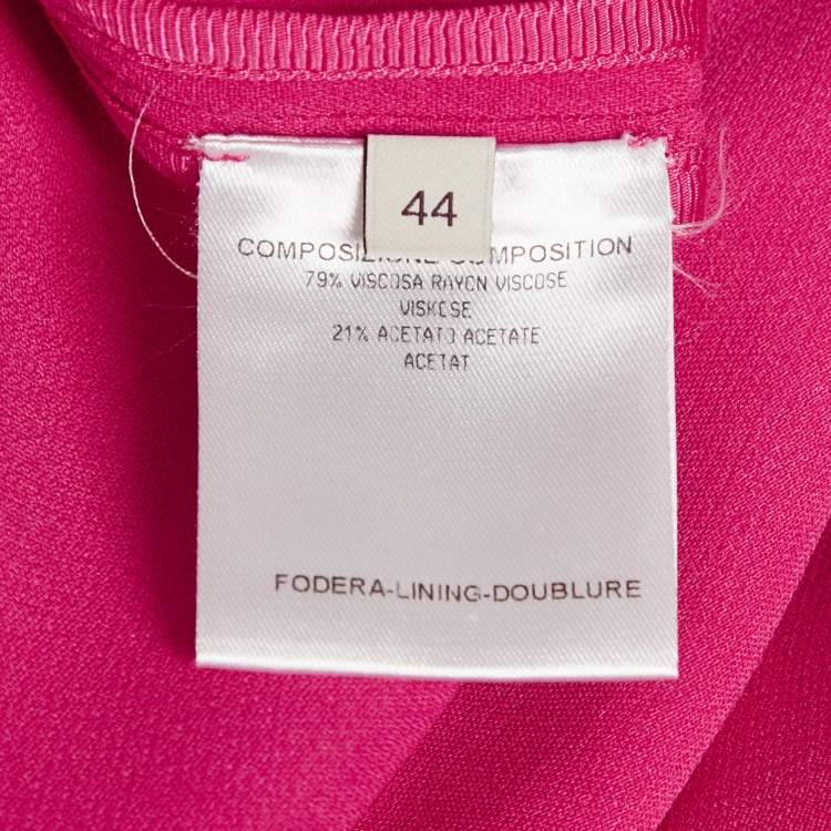 مملوكة مسبقًا Stella McCartney Pink Crepe Long Sleeve Blouse M