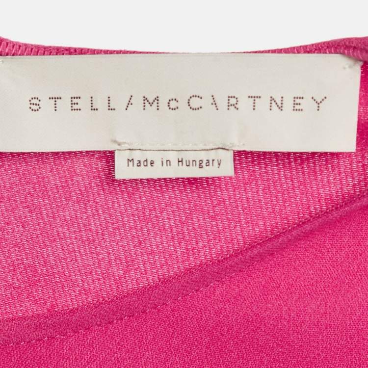 مملوكة مسبقًا Stella McCartney Pink Crepe Long Sleeve Blouse M