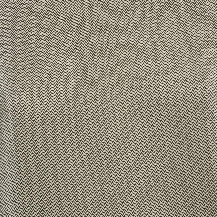 Pre Owned Stella McCartney Black/Grey Printed Silk Blouse M