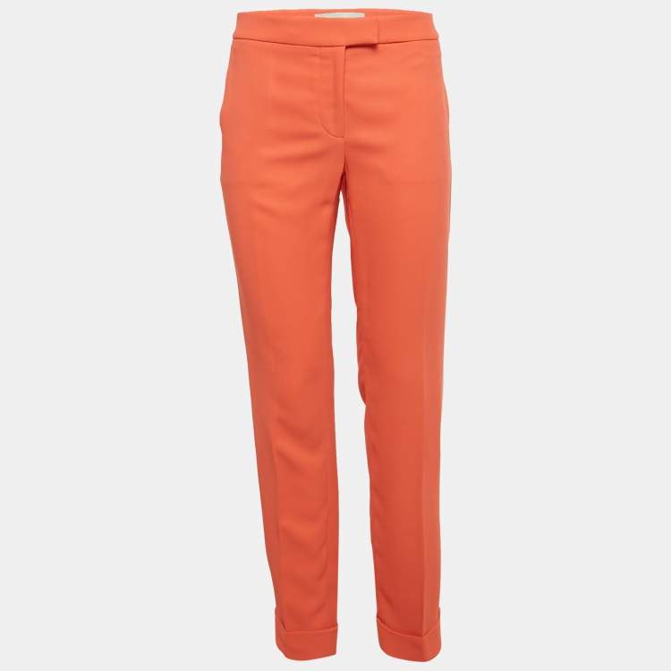 Pre Owned Stella McCartney Pink Crepe Trousers M