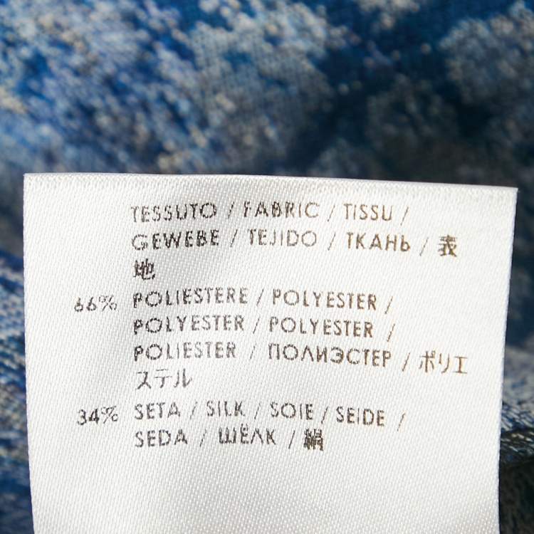 Pre Owned Stella McCartney Blue Jacquard Blouse M