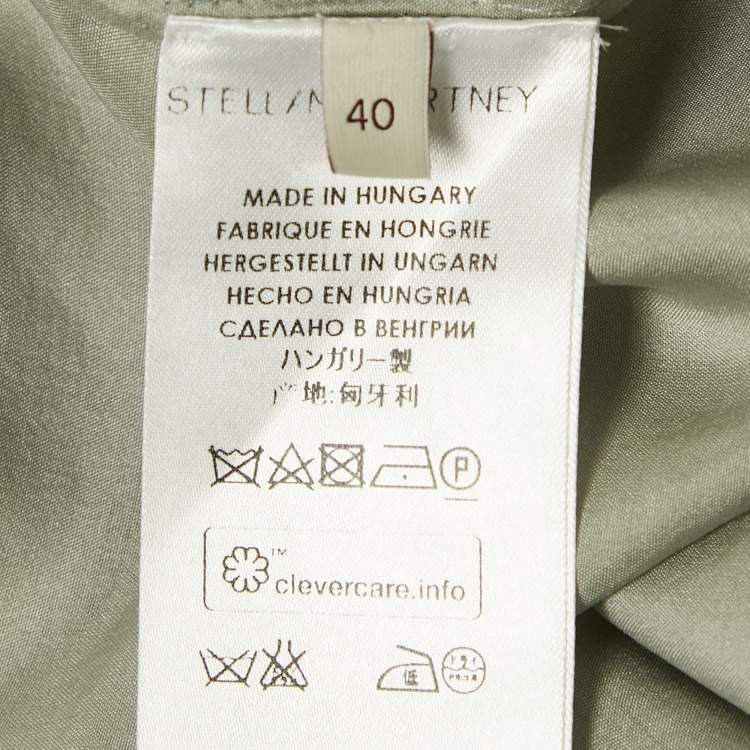 Pre Owned Stella McCartney Grey Silk Sleeveless Top S