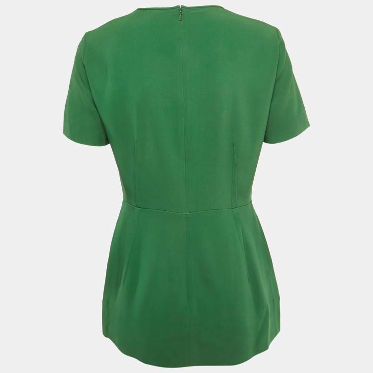 Pre Owned Stella McCartney Green Crepe Blouse M
