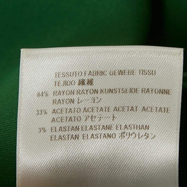 Pre Owned Stella McCartney Green Crepe Blouse M