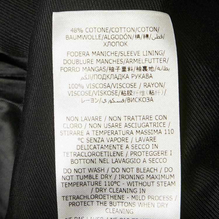 Pre Owned Stella McCartney Black /Grey Checkered Rylee Oversize Blazer S