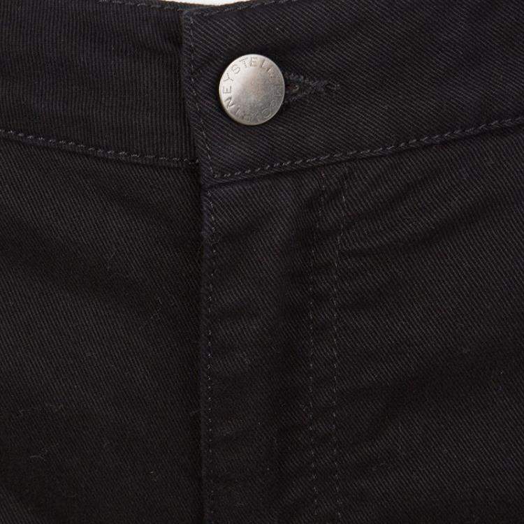 Pre Owned Stella McCartney Black Side Panel Detail High Waist Jeans M