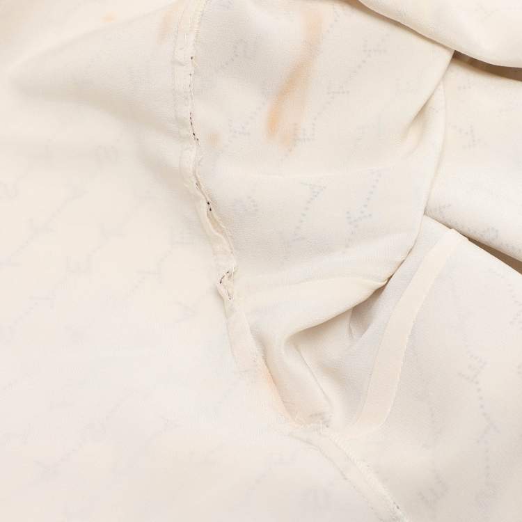 Pre Owned Stella McCartney White Logo Print Marley Midi Dress S