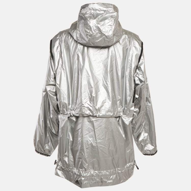 Pre Owned Stella McCartney x Adidas Metallic Nylon Training Jacket M