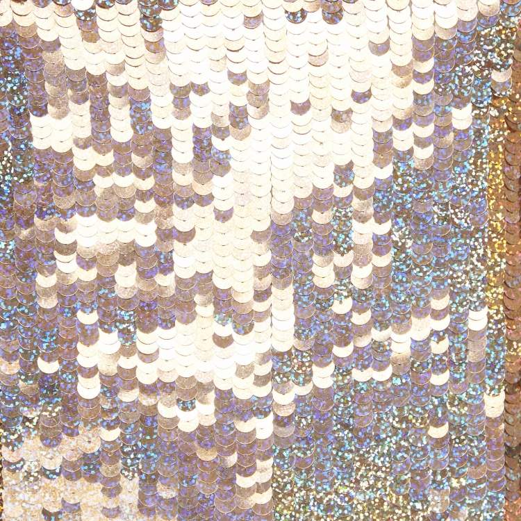 Pre Owned Stella McCartney Metallic Sequin Tank Top S