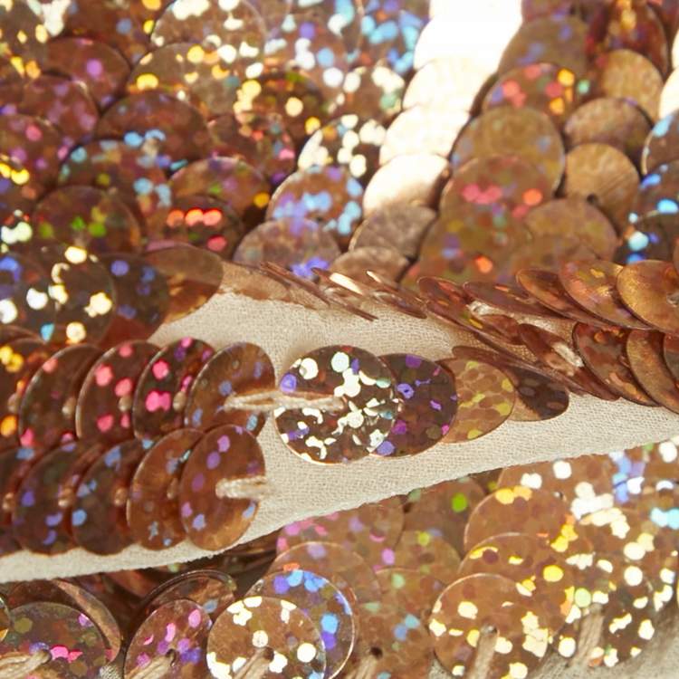 Pre Owned Stella McCartney Metallic Sequin Tank Top S