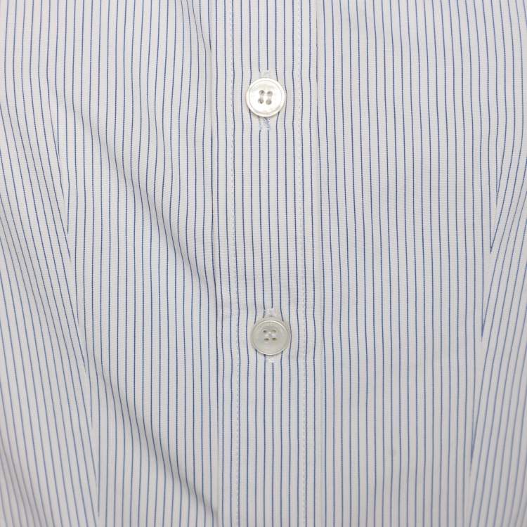 Pre Owned Stella McCartney Light Blue Poplin Midi Dress S