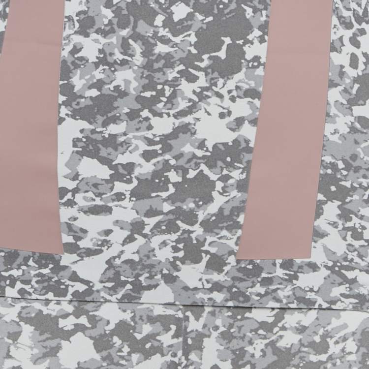 Pre Owned Stella McCartney x Adidas Grey Printed Jersey Tank Top & Leggings XS (Active Wear)