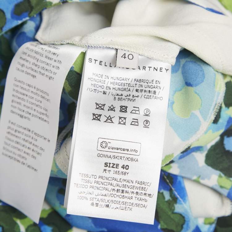Pre Owned Stella McCartney Multicolour Naya Floral Print Top & Skirt Set S