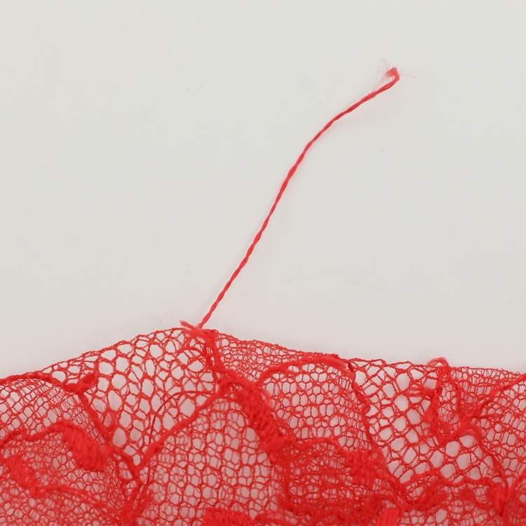 Pre Owned Stella McCartney Red/Mint Lace and Chiffon Sleeveless Tops S