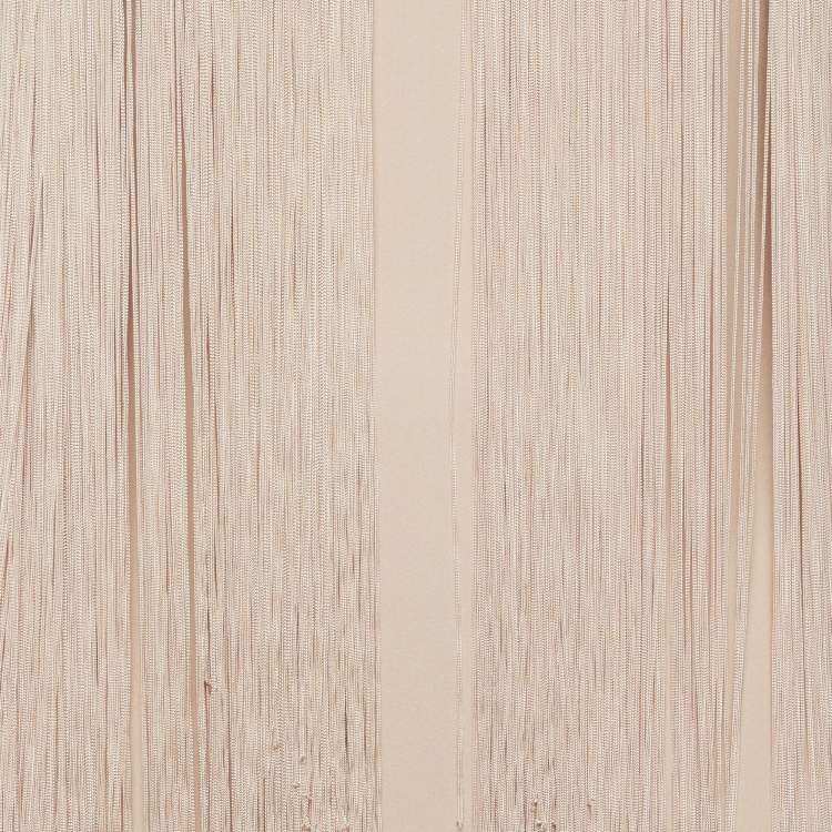 مملوكة مسبقًا Stella McCartney Pink Crepe Fringed Mini Dress M