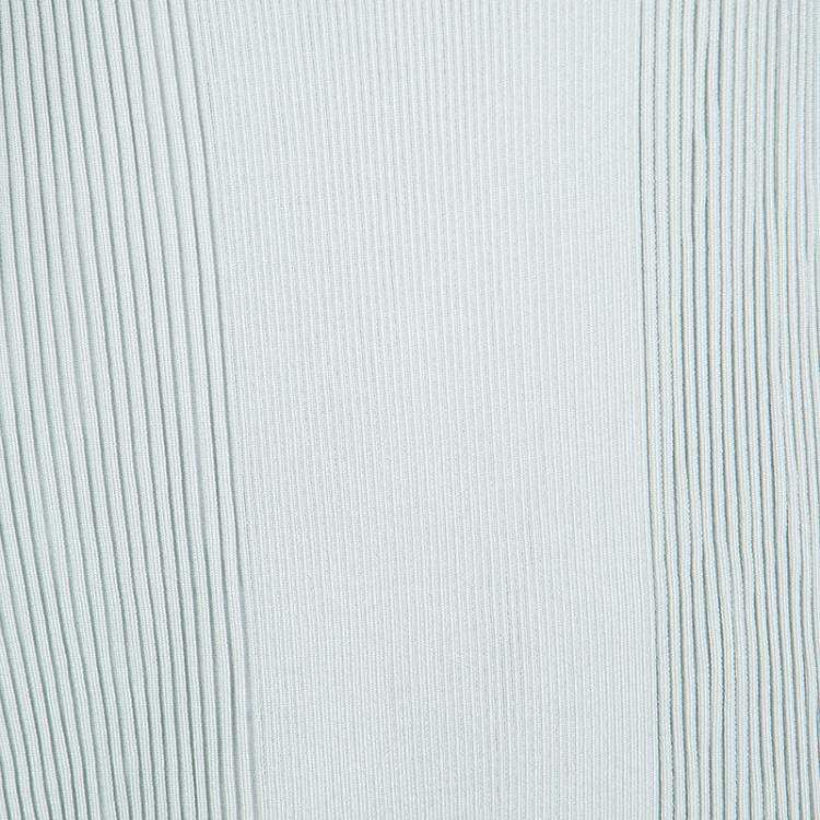 Pre Owned Stella McCartney Grey Ribbed Asymmetric Tank Dress M