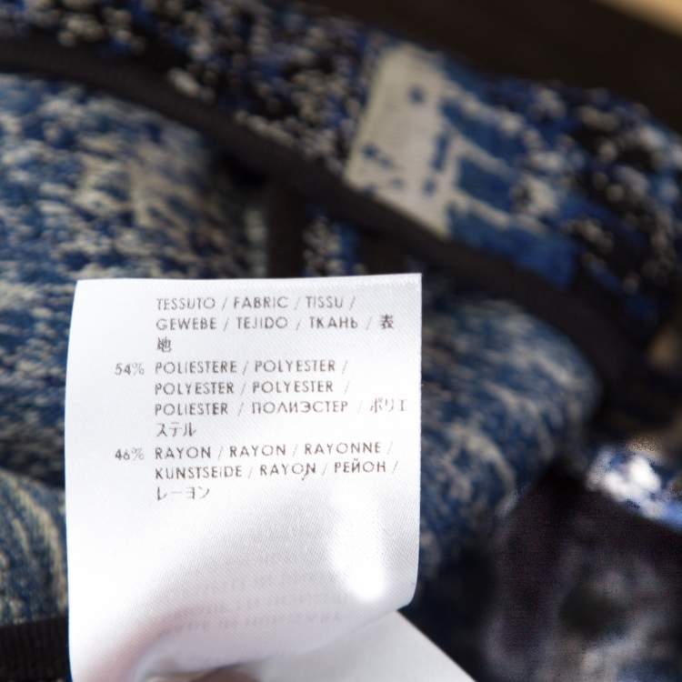 Pre Owned Stella McCartney Blue Jacquard Becca Mini Skirt M